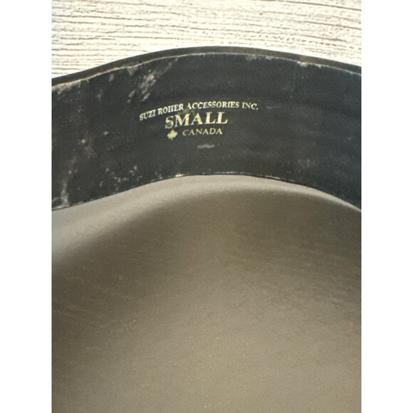 Suzi Roher Black Bow Tie Waist Belt Size S - Picture 3 of 5